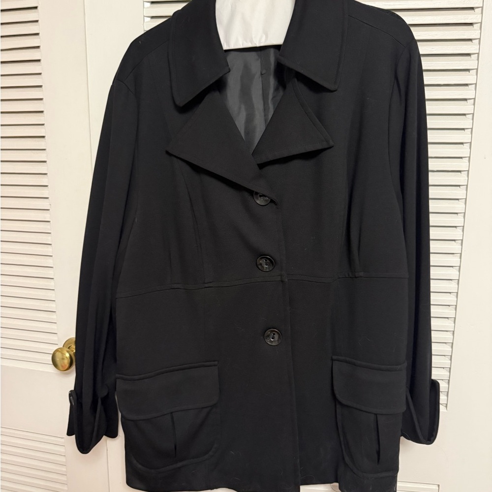 Sandro Classic Black Trench Coat
